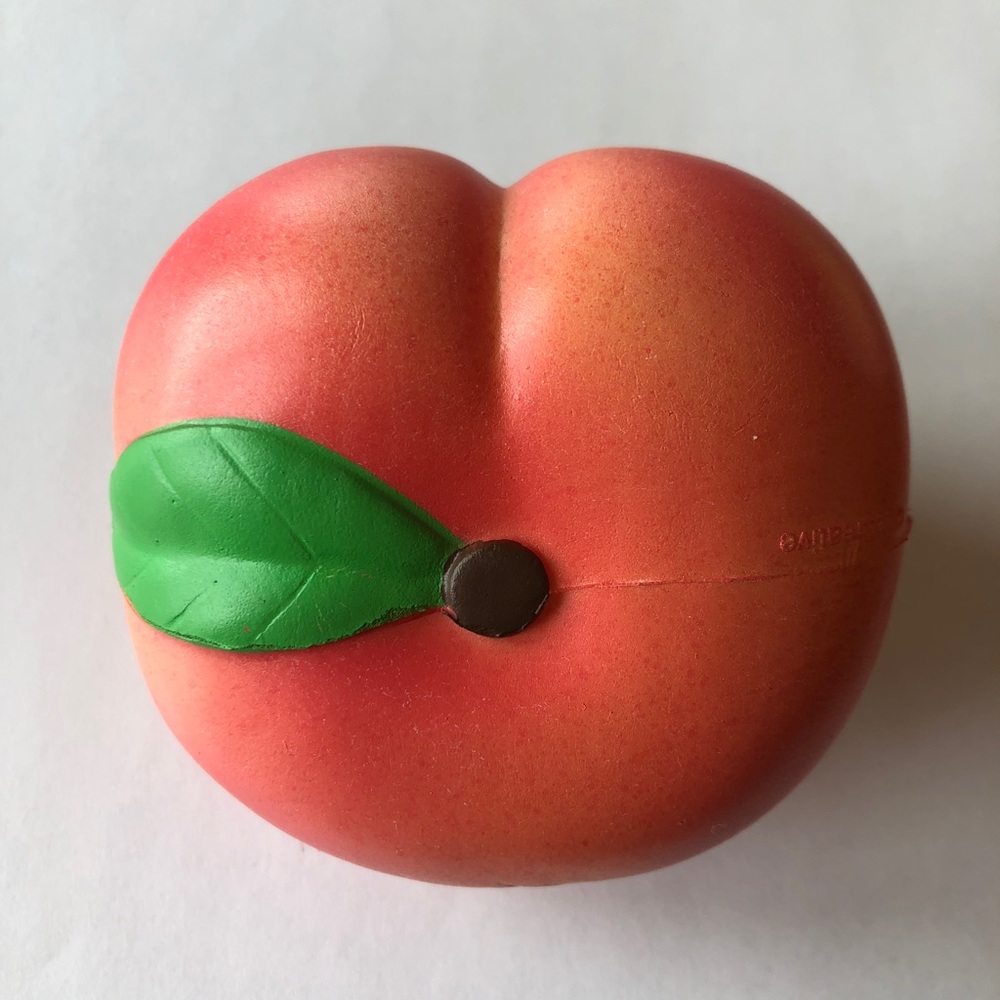 Squishy peach toy